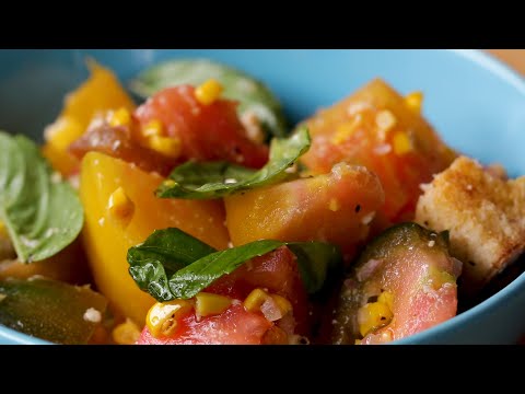 Peach and Tomato Panzanella Recipe from Tasty