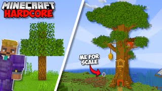 I Built THE ULTIMATE TREE HOUSE in Minecraft Hardcore (#96)