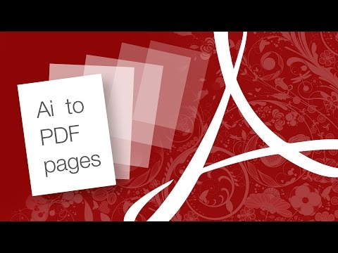 Quickly create a PDF with multiple pages from Adobe Illustrator Quickly create a PDF with multiple pages from Adobe Illustrator