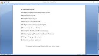 Selenium WebDriver First Script in Eclipse with Java - Part 2