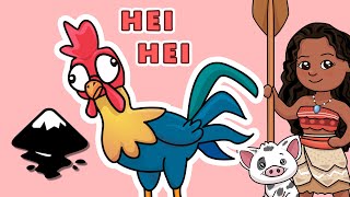 Hei Hei the Rooster from Moana | Inkscape and Mouse Drawing