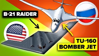 Russia's New Stealth Bomber vs US Military Plane || Tu-160 vs B-21