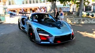 Insane $1.5 Million McLaren Senna shows up at Monaco Cars and Coffee!