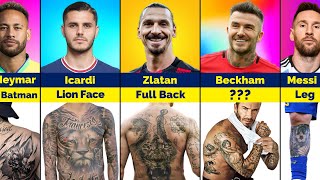 Footballers with Best Tattoos on their bodies!!