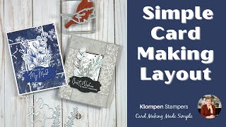 Want to Use Your Paper Scraps To Make a Simple Frame Card Layout?