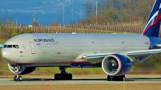 [FullHD] Aeroflot Boeing 777-300ER takeoff at Geneva/GVA/LSGG