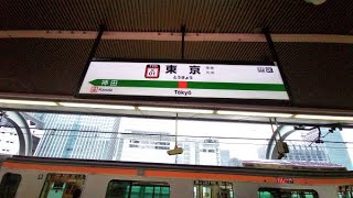 【4K乗換動画】東京駅　1-2番線中央快速線ー地下3-4番線　京葉線、武蔵野線　乗換え　PIMI PALM  で撮影4K30P