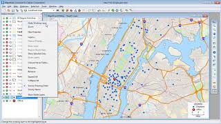 Maptitude 2019 measuring map distances, measuring map areas, measuring map angles, mapping neighbors