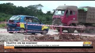 Traffic on N8 Highway: Vehicular movement begins as collapsed bridge is restored -  (21-9-21)