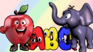 Phonics Song 2 with TWO Words in 3D - A For Airplane - ABC Alphabet Songs with Sounds for Children 