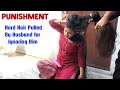 Husband pulled wife's longhair || Husband punished his wife for ignoring him #hairplay#hairpulling