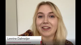 Student vlog Lenrine Dalmeijer bachelor Pedagogische wetenschappen