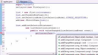 Java#71 JList Program