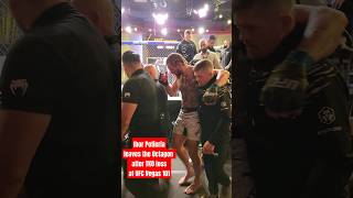 Ihor Potieria leaves the Octagon after TKO loss at UFC Vegas 101 👊 #ufc #ufcvegas101