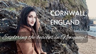 Exploring the beaches in NEWQUAY, CORNWALL // January Vlog // 4k