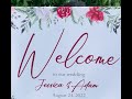 personalised welcome wedding sign canvas print