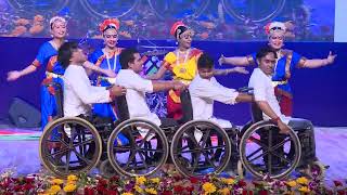 Performance by Specially abled artists from Delhi during the National Conference of PwD icons