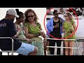 Rihanna and Asap Rocky on a luxurious yacht in Barbados