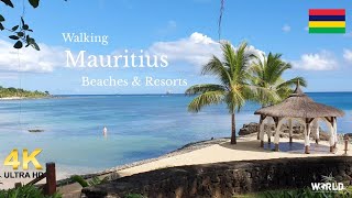 【4K】Walking in Mauritius beaches & resorts. Enjoy. 7 June 2023