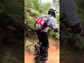 nosfet apex unicycle goes through the jungle enjoying the speed of off road and the passionate