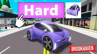 HOW TO GET THE HARD MODE CAR in BROOKHAVEN 🏡RP!