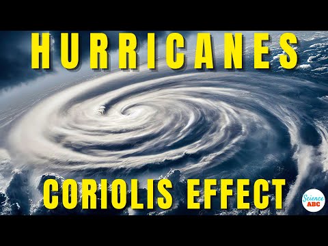 What causes hurricanes to rotate in different directions in the northern and southern hemispheres?