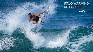 Italo Warming up for Pipe