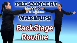 Backstage Pre-Performance Warmup Exercises | Injury Prevention for Musicians