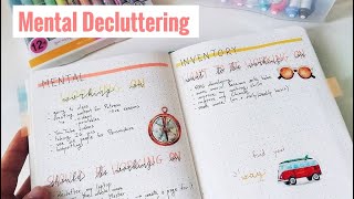 Mental Decluttering & Stress Relief | 3 Bullet Journal Spreads | The Boosted Journal