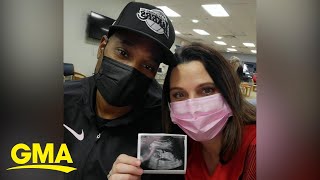 Husband sold his sneakers to pay for wife's IVF. Now she's over 4 months pregnant l GMA