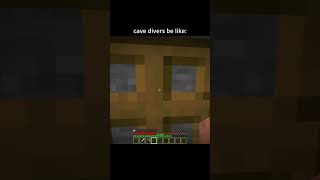 cave divers on minecraft 💀 #shorts