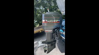 1985 Mariner 150 Magnum engine cowling off