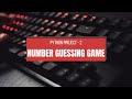 Python Project #2 | Number Guessing Game