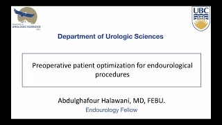 Preoperative Patient Optimization for Endourological Procedures: The Current Best Clinical Practice