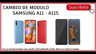 📲 Cambio de Modulo Samsung A11 👉 #sanmar 👈 Como desmontar y cambiar la pantalla lcd de un A115