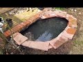 how to build a garden fish pond on a budget