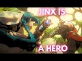 JINX SAVES CAITLYN! Jinx vs Rictus fight