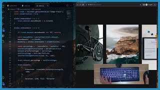 ASMR Programming - Sliding image animation using HTML, CSS, and JS - No Talking