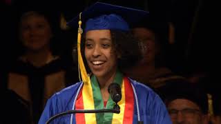 Ethiopian Graduate student Nardos Ashenafi awesome graduation speech  Maleda Times Media Group