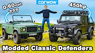 Modded classic Defenders review - blasted off-road and timed 0-60mph!
