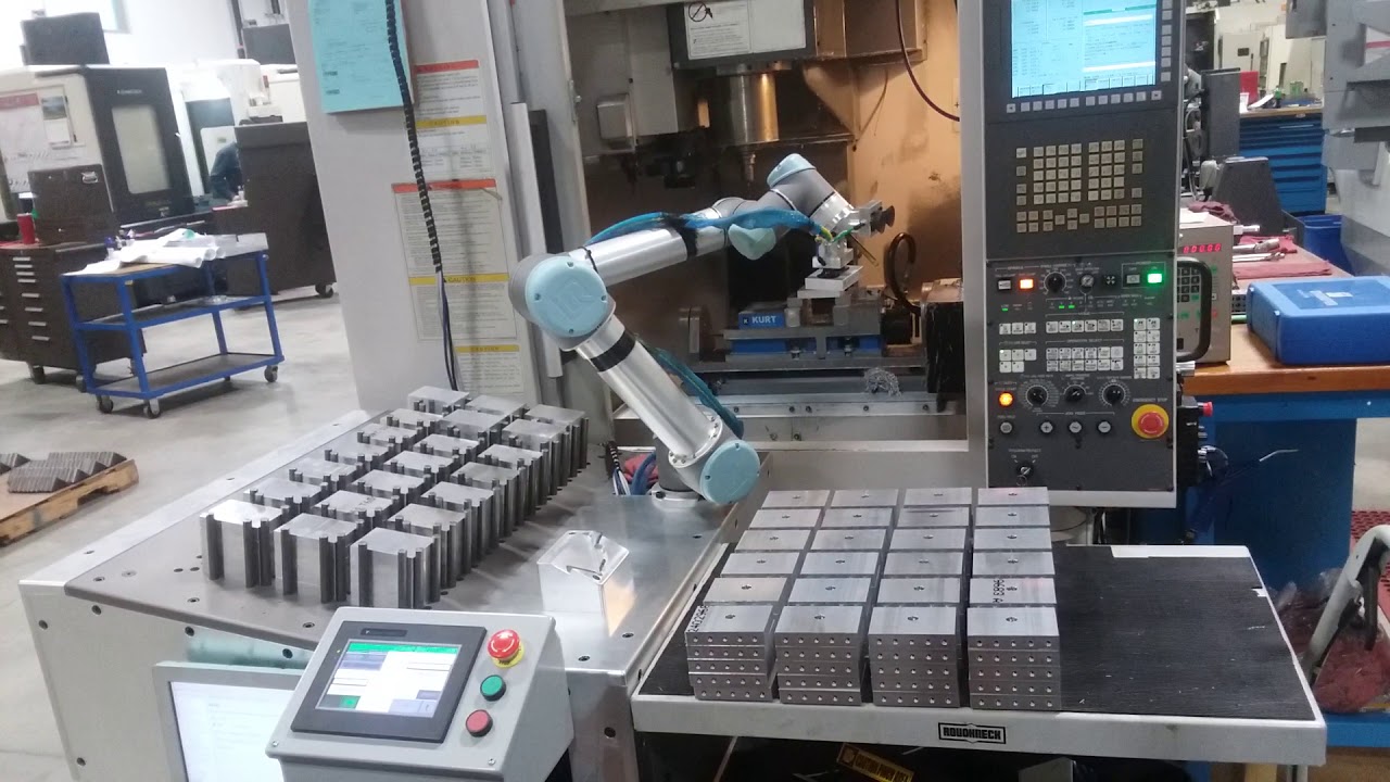 Robot Tending Machine - YouTube