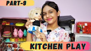 Kitchen Play Part -9| cooking game | Alice ki school routine| #Learnwithpriyanshi