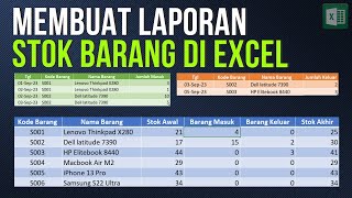 Membuat Laporan Stok Barang Otomatis di Excel dengan Tabel Dinamik