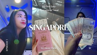 EP1 SINGAPORE VLOG 🇸🇬 my first solo international travel, galaxy pods hotel, immigration experience