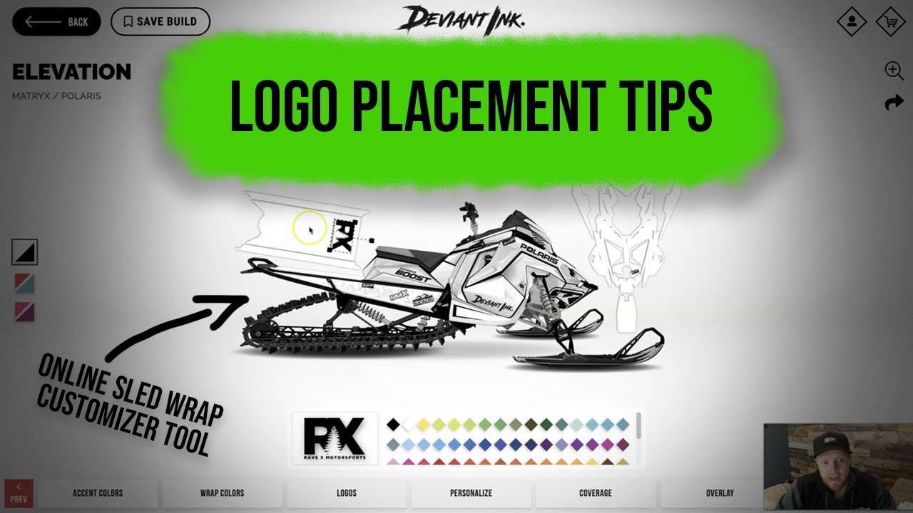Custom Sled Wrap Logo Placement Tips Deviant Ink Youtube