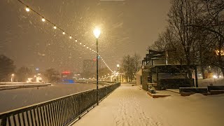 Amazing Snowstorm Walking in Tartu, Estonia | 8K ASMR | Sony A1