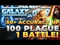 Sector 5 Conquest - All your accuracy up and plagues done in 1 battle.