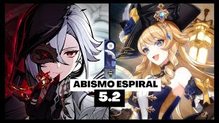 C0 NAVIA & C0 ARLECCHINO | Novo Abismo Espiral 5.2 Piso 10-11 | Genshin Impact