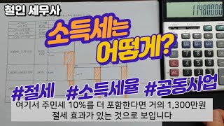 2023년 개정 과세표준구간 및 소득세율/공동사업자 절세효과