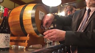 Watch: Beaujolais Nouveau wine uncorked after midnight in Paris